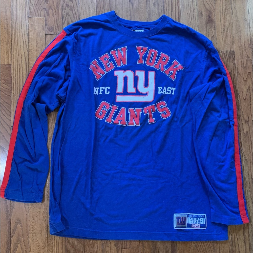 NFL Blue and Red Long Sleeve Tee